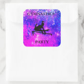 STICKER CARRÉ GYMNASTICS FÊTES FILLES SPARKLE CARRÉ STICKLE (Sac)