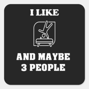 Sticker Carré Gymnastique