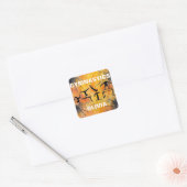 Sticker Carré Gymnastique Éffrayante Spiderweb Halloween (Enveloppe)