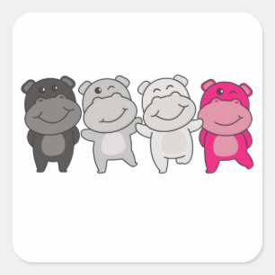 Sticker Carré Gynephilia Flag Pride Lgbtq Cute Hippilia Carré St