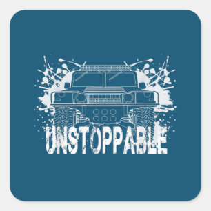 Sticker Carré H1 Hummer non stoppable