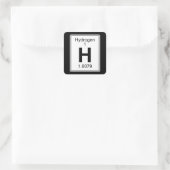 Sticker Carré H - Hydrogène (Sac)