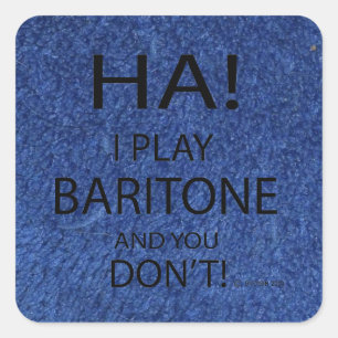 Sticker Carré Ha Baritone