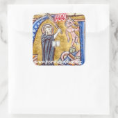 Sticker Carré HA ! w/ diable (Sac)