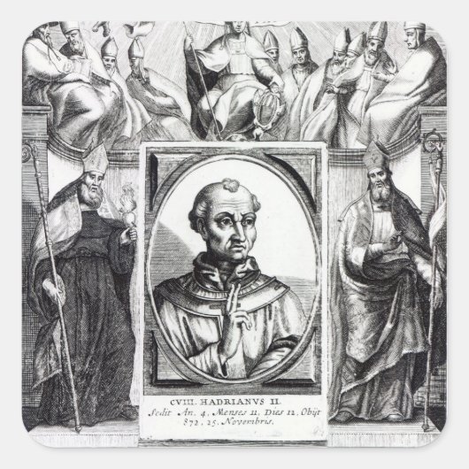 Sticker Carré Hadrien II (Devant)
