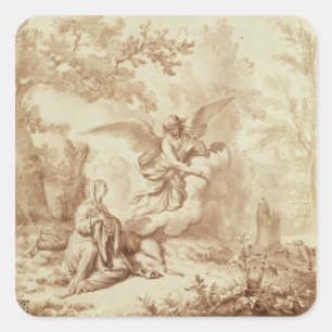 Sticker Carré Hagar dans le désert