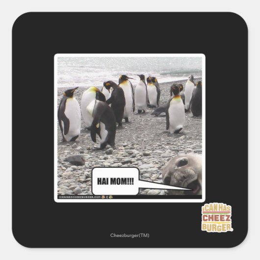 STICKER CARRÉ HAI MOM ! ! ! (Devant)