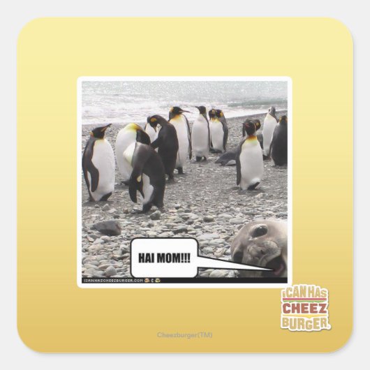 STICKER CARRÉ HAI MOM ! ! ! (Devant)