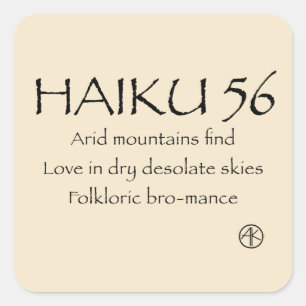 STICKER CARRÉ HAIKU 56