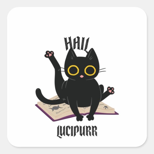 Sticker Carré Hail Lucipurr (Devant)