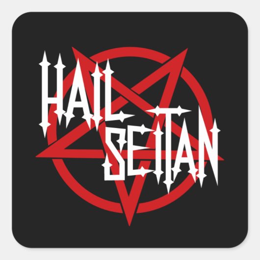 Sticker Carré Hail Seitan (Devant)