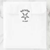 Sticker Carré Hail Seitan 1.1 (noir) (Sac)