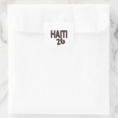 Sticker Carré Haïti 26 texte (Sac)