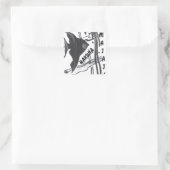 Sticker Carré Hakuna Matata Fish Art Imprimer (Sac)