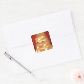 Sticker Carré Hakuna Matata Joyeux Noël blanc (Enveloppe)