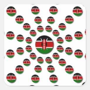 Sticker Carré Hakuna Matata Kenya