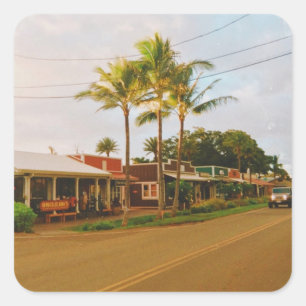 Sticker Carré Haleiwa Surfer