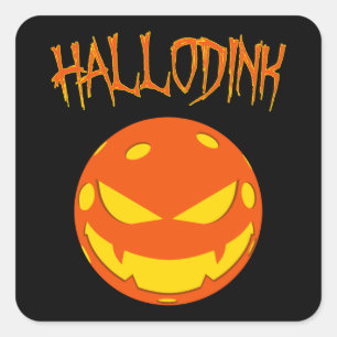 Sticker Carré Hallodink - Halloween de Pickleball