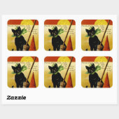 Sticker Carré Halloween (Feuille)