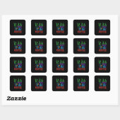 Sticker Carré Halloween (Feuille)