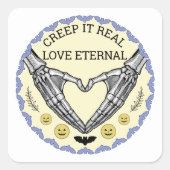 Sticker Carré Halloween (Devant)