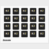 Sticker Carré Halloween (Feuille)