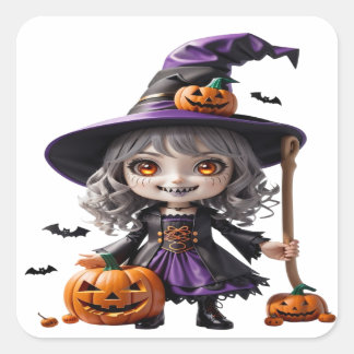 Sticker Carré Halloween 02