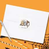 Sticker Carré Halloween 2e anniversaire Merci