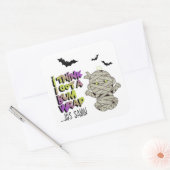 Sticker Carré Halloween Bum Wrap maman bébé vert/pourpre ID683 (Enveloppe)