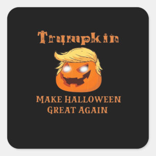 Sticker Carré Halloween de Trumpkin - Rendre Halloween grand à n