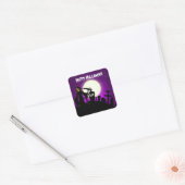 Sticker Carré Halloween effrayant (Enveloppe)