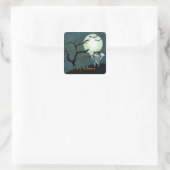 Sticker Carré Halloween effrayant (Sac)