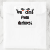 Sticker Carré Halloween éffrayante saison (Sac)