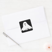 Sticker Carré Halloween ghost (Enveloppe)
