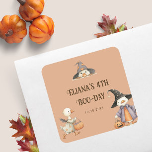 Sticker Carré Halloween Goose Anniversaire de enfant soirée cost