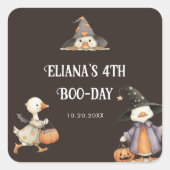 Sticker Carré Halloween Goose Anniversaire de enfant soirée cost (Devant)