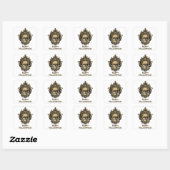 Sticker Carré Halloween gothique victorienne (Feuille)