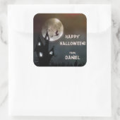 Sticker Carré Halloween joyeuse sur mesure (Sac)