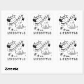 Sticker Carré Halloween Lifestyle Chalk Art (Feuille)