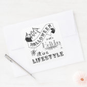 Sticker Carré Halloween Lifestyle Chalk Art (Enveloppe)