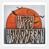 Sticker Carré Halloween Moon-PG (Devant)