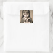 Sticker Carré Halloween Party Eerie Dark Art (Sac)