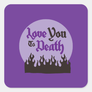 Sticker Carré Halloween Personnalisé Whimsical Funny moderne vio