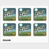 STICKER CARRÉ HALLOWEEN PONY ET CHAT CHAT CHAT CHEVAL (Feuille)