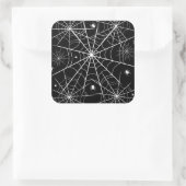 Sticker Carré Halloween Spider Web (Sac)