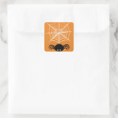 Sticker Carré Halloween Spider Web (Sac)