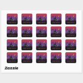 Sticker Carré Halloween Spooktacular Scary Déplaisant Haunted Ch (Feuille)