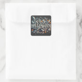 Sticker Carré Halloween Tee #1 (Sac)