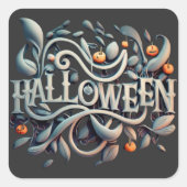 Sticker Carré Halloween Tee #1 (Devant)