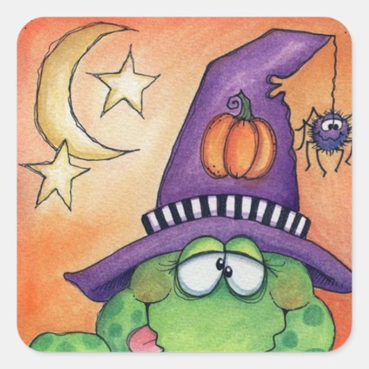 Sticker Carré Halloween Toad (Devant)